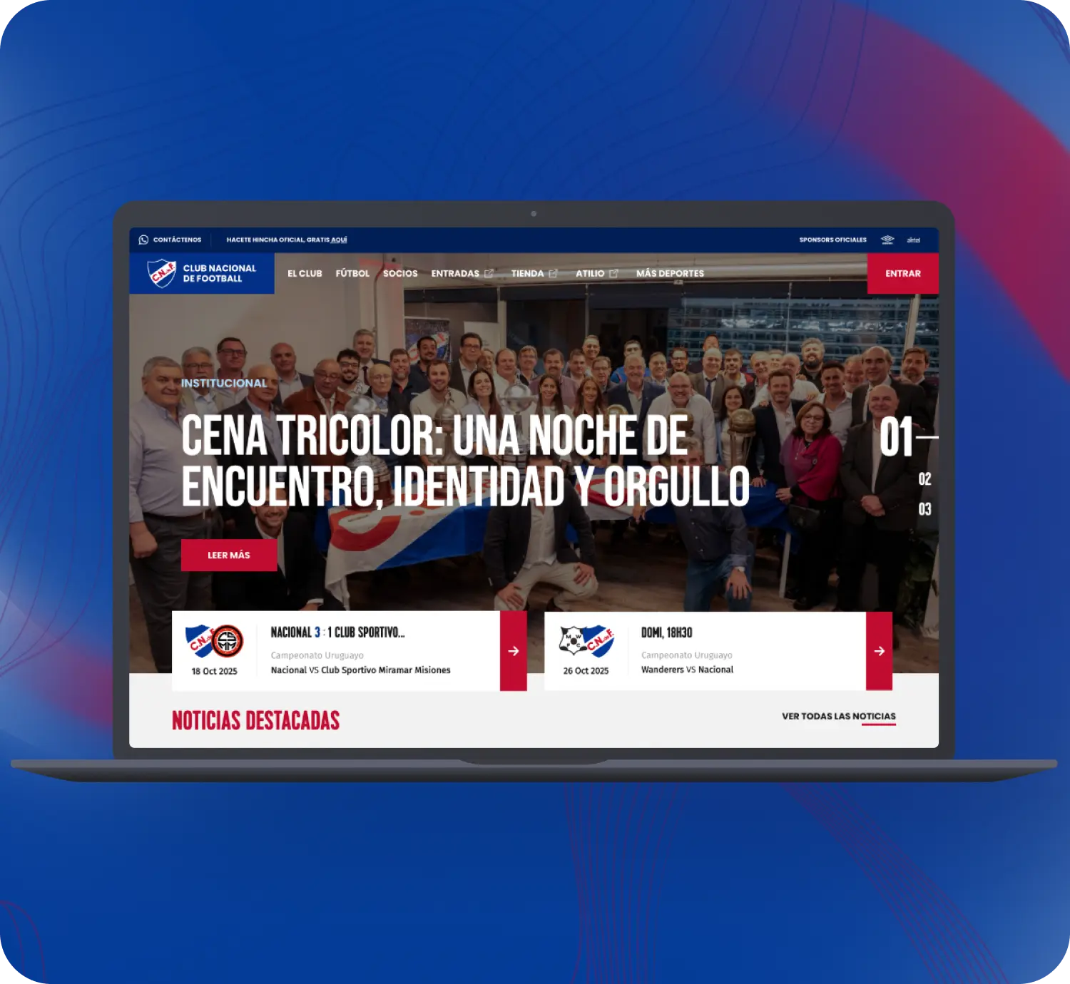 Club Nacional de Football website